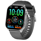 Montre connectée GPS edition VIVA-PRO écran haute définition avec un Verre de protection 2.5D bracelet silicone couleur Noir