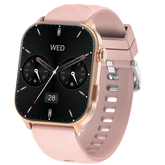 Montre connectée GPS edition VIVA-PRO écran haute définition avec un Verre de protection 2.5D bracelet silicone couleur Rose