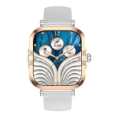 Montre connectée AMOLED- Edition Véga (avec bracelet silicone) couleur Blanc