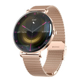 Montre connectée AMOLED- Edition ELITE écran tactile 1,43 pouces (avec bracelet milanais) couleur Or