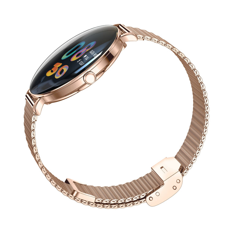 Montre connectée AMOLED- Edition ELITE écran tactile 1,43 pouces (avec bracelet milanais) couleur Or