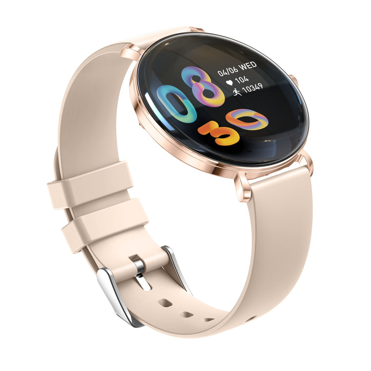 Montre connectée AMOLED- Edition ELITE écran tactile 1,43 pouces (avec bracelet silicone) couleur Rose