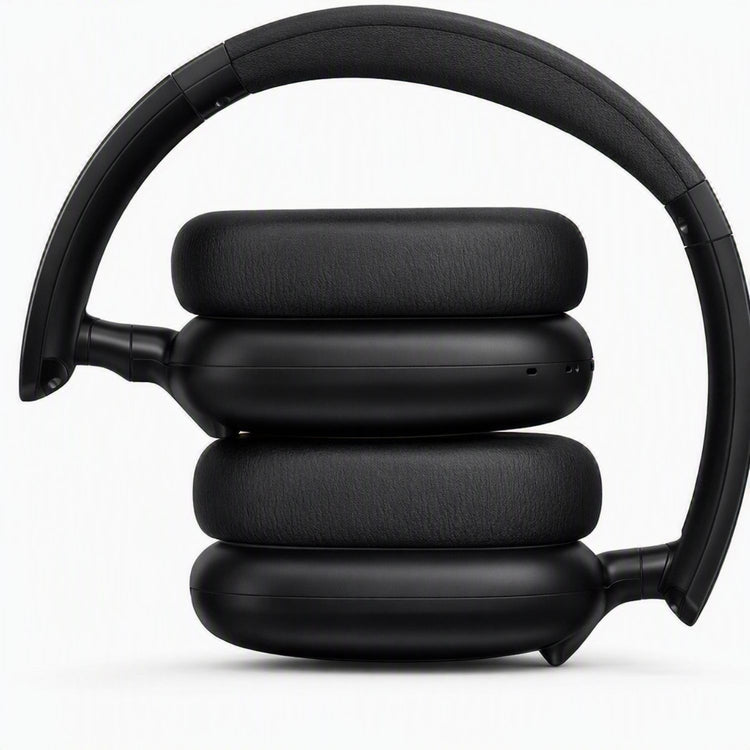 Casque Audio sans Fil édition FUNKY à réduction Active du Bruit, Version Bluetooth 5.4 , Design Pliable léger, Oreillettes Confortables avec Basses Profondes, avec Micro couleur Noir