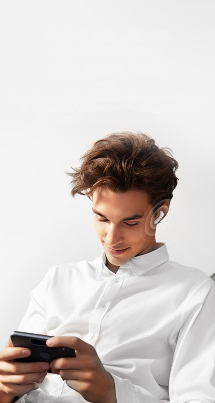 Écouteurs sans fil TWS Edition CRYSTAL , Bluetooth 5.5 nouvelle gereration écran tactile, suppression du bruit b fond d'écran HiFi couleur Noir