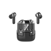Écouteurs sans fil TWS Edition CRYSTAL , Bluetooth 5.5 nouvelle gereration écran tactile, suppression du bruit b fond d'écran HiFi couleur Noir