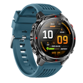 Montre connectée AMOLED NASA GPS edition Ultra Pro 2 . écran couleur haute définition de 1,43 pouce - (avec bracelet silicone) couleur Bleu Gris
