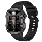 Montre connectée NASA SPORT Grand écran résolution haute définition bracelet en silicone couleur Noir