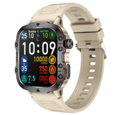 Montre connectée NASA SPORT Grand écran résolution haute définition bracelet en silicone couleur Beige