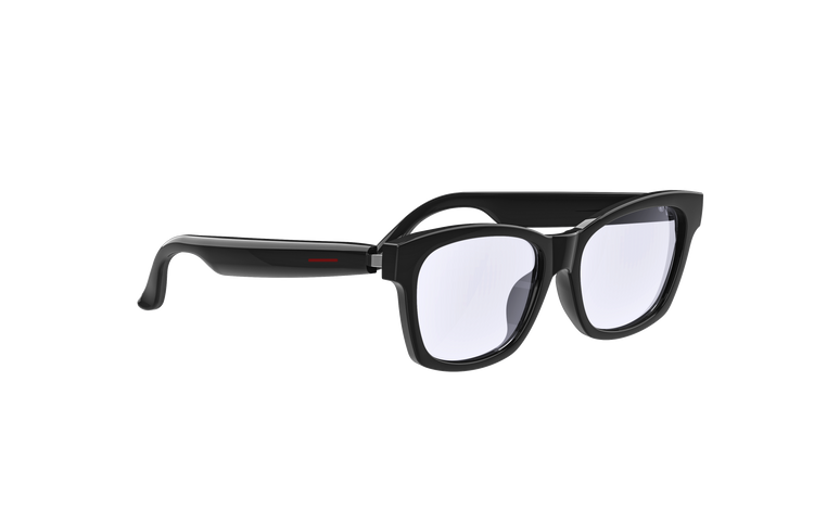 Lunettes intelligentes multifonctions NASA édition . FUSION transmission Wi-Fi, Bluetooth Microphone Et Haut-Parleur Intégré Monture Mat Noir Verres Incolore Modèle Unisex design