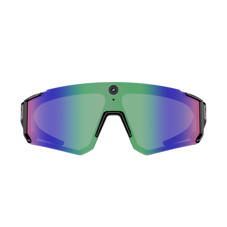 Lunettes intelligentes multifonctions NASA édition . SOLAR Caméra : 8 mégapixels (1080p) à 30 images par seconde transmission Wi-Fi, Bluetooth Microphone Et Haut-Parleur Intégré Monture Mat Noir Verres Graphite Modèle Unisex design
