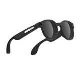 Lunettes intelligentes multifonctions NASA édition FUTURA caméra, prise de photos, enregistrement vidéo et audio, appels Bluetooth, lecture de musique, assistant vocal, transmission sans fil Wi-Fi, Monture Mat Noir Verres Graphite Modèle Unisex design