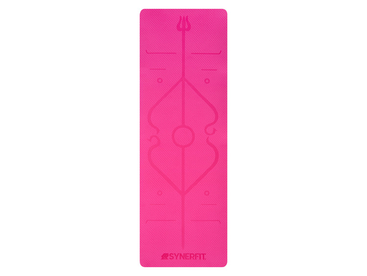 Tapis de Yoga antidérapant - Modèle Zenith edition 2024-en caoutchouc naturel colorie Rose