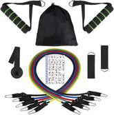 Kit de bandes SYNERFIT / tubes de résistance élastiques avec poignées + sac 14 pieces