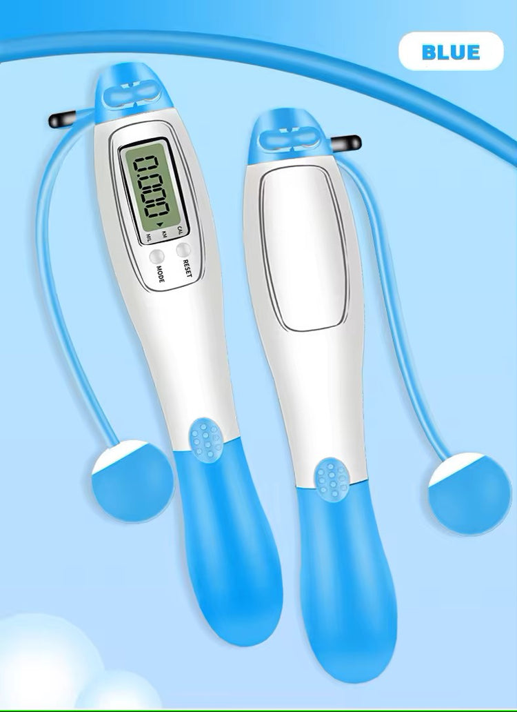 Corde à sauter SYNERFIT avec compteur numérique - Vert d'eau