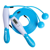 Corde à sauter SYNERFIT avec compteur numérique - Vert d'eau
