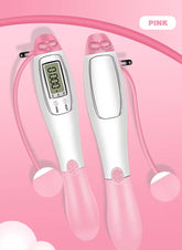 Corde à sauter SYNERFIT avec compteur numérique - Rose