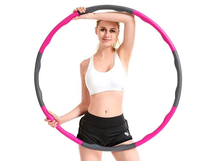 Hula Hoop en mousse Synerfit 100cm, 1,2kg (Bleu-Gris)