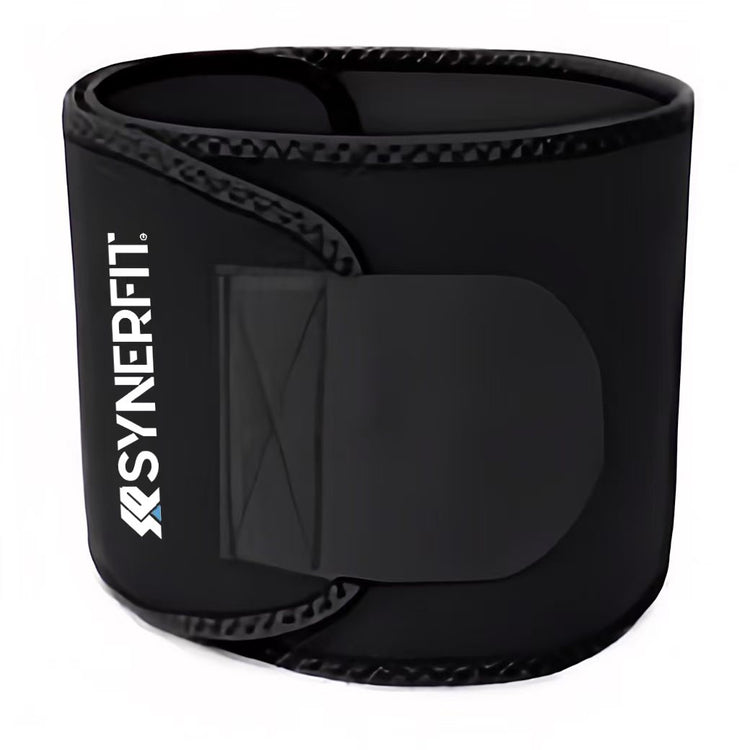SYNERFIT Ceinture de sudation en néoprène et lycra - Taille unique Modéle Sauna fit colorie Noir