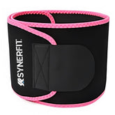SYNERFIT Ceinture de sudation en néoprène et lycra - Taille unique Modéle Sauna fit colorie Noir et Rose