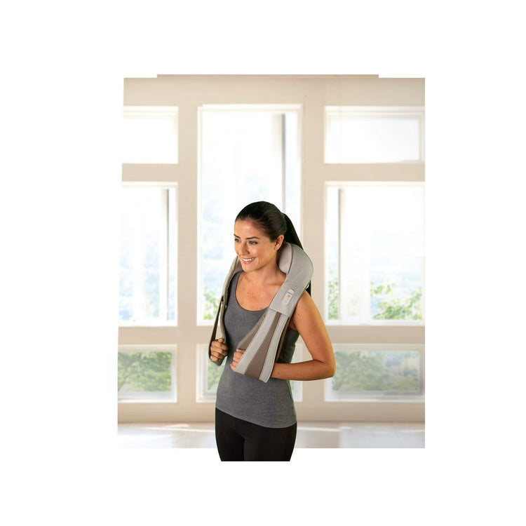 SYNERFIT Masseur shiatsu cervicales avec 99 modes de massage - Modèle Galia colorie Gris