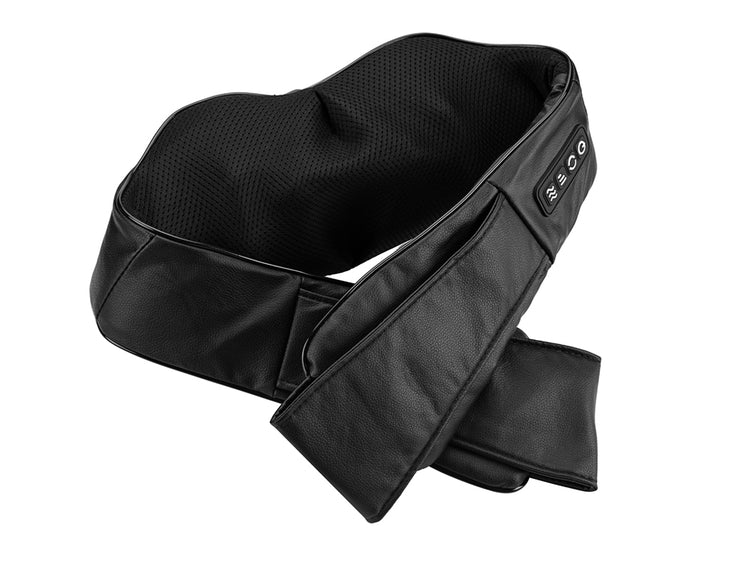 SYNERFIT Appareil de massage Shiatsu avec fonction chauffante 8 nœuds - Modèle Bali colorie Noir