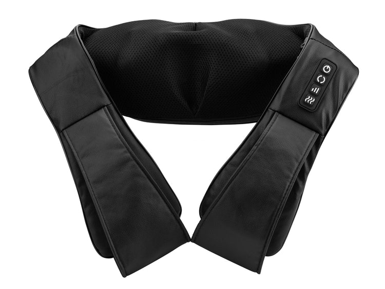 SYNERFIT Appareil de massage Shiatsu avec fonction chauffante 8 nœuds - Modèle Bali colorie Noir