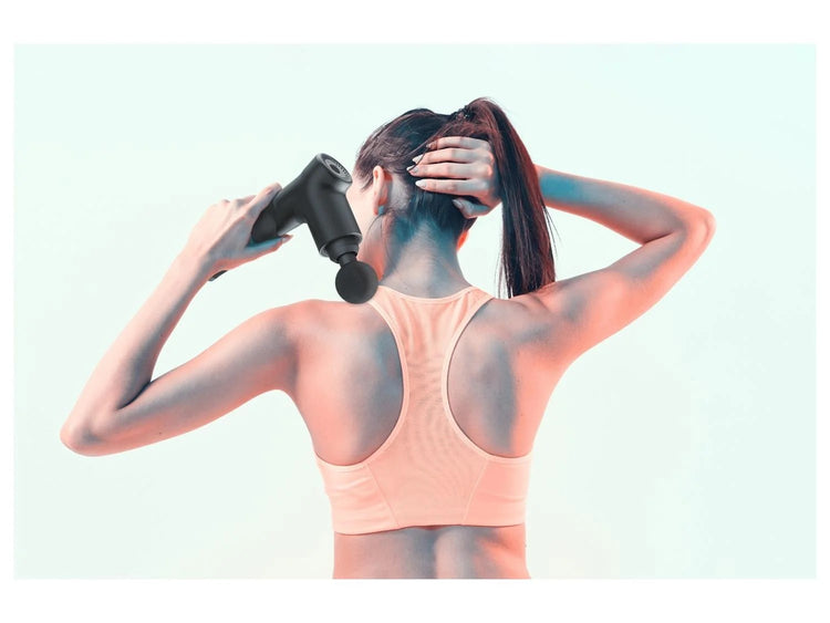 SYNERFIT mini pistolet masseur facial portable électrique Modèle Véga Gun colorie Gris