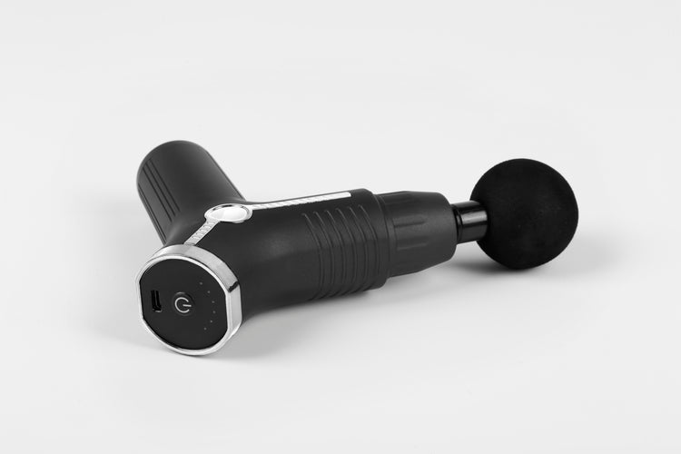 SYNERFIT Pistolet de Massage Musculaire 6 Vitesses Réglables, modèle Innova Gun colorie Noir Argent