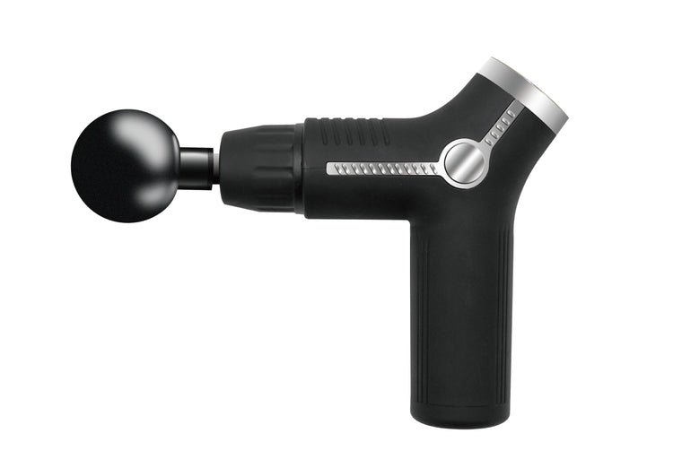SYNERFIT Pistolet de Massage Musculaire 6 Vitesses Réglables, modèle Innova Gun colorie Noir Argent