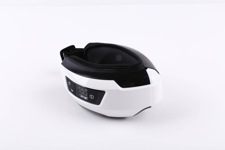 SYNERFIT Appareil de massage oculaire avec fonction chauffante et lecture audio - Modèle Serenity colorie Blanc et Noir