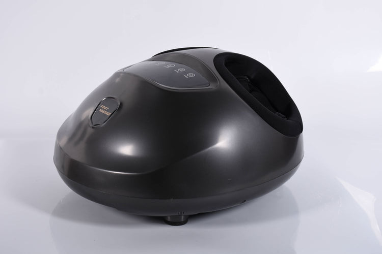 SYNERFIT Appareil de massage des pieds avec fonction chauffante et compression d'air à commande tactile - Modèle Jacuzzi colorie Noir