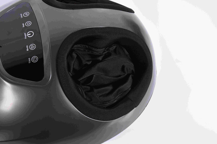 SYNERFIT Appareil de massage des pieds avec fonction chauffante et compression d'air à commande tactile - Modèle Jacuzzi colorie Noir