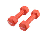 Paire d'haltères epoxy en vinyle antidérapant 2x1.5Kg