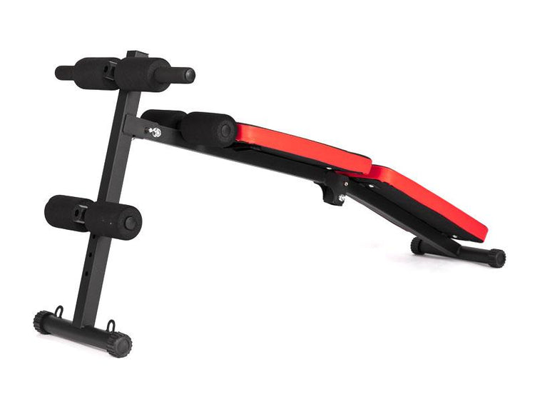 Banc de musculation SYNERFIT pliable multifonction entraînement complet noir et rouge modèle COBRA