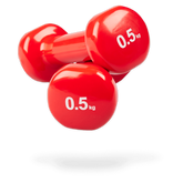 Paire d'haltères epoxy en vinyle antidérapant 2x0.5Kg