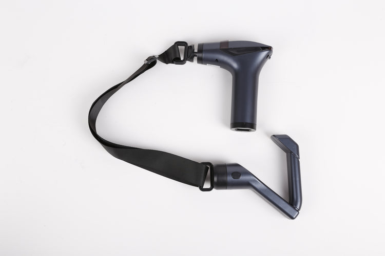 Pistolet de Massage Musculaire SYNERFIT 6 Vitesses Réglables 3 en 1 masseur dos et cervicales poignée amovible,modéle Move Gun colorie Gris