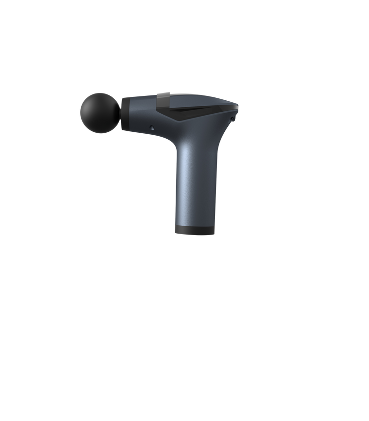 Pistolet de Massage Musculaire SYNERFIT 6 Vitesses Réglables 3 en 1 masseur dos et cervicales poignée amovible,modéle Move Gun colorie Gris