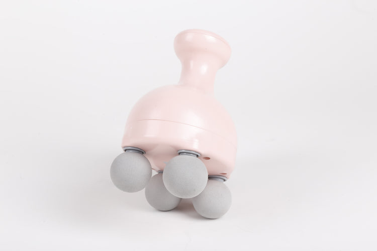 Mini masseur portatif vibrant SYNERFITà 4 têtes 6 intensités de massage pour le corps pour la tête, le cou, le dos, les bras, les épaules, le relâchement de la douleur modèle Thera Gun colorie poudre