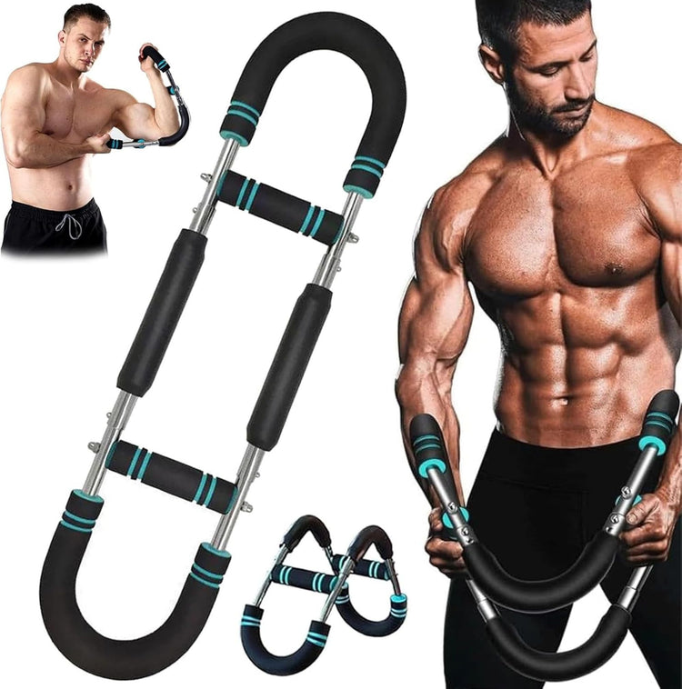 Appareil d'entraînement SYNERFIT Power Twister entraîneur des Bras Niveau de résistance : 30/40/50 kg Double Ressort, 3 Niveaux réglables, extenseur de Poitrine