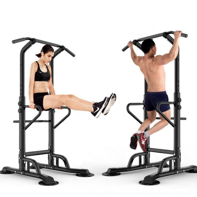 Station de musculation à haltères réglable, barre horizontale d'intérieur idéal pour les tractions.Modèle FitLife colorie Noir Rouge
