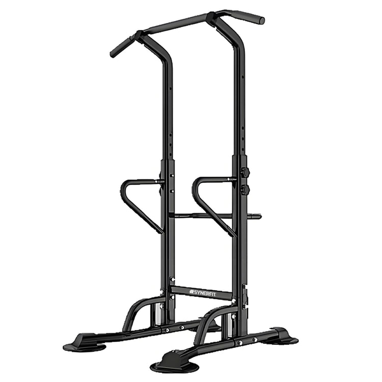 Station de musculation à haltères réglable, barre horizontale d'intérieur idéal pour les tractions.Modèle FitLife colorie Noir Rouge
