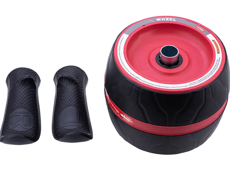 Roue abdominale Synerfit multifonction – Entraînement complet à domicile, tous niveaux- modèle PerfectCarve - colorie Noir/ Rouge