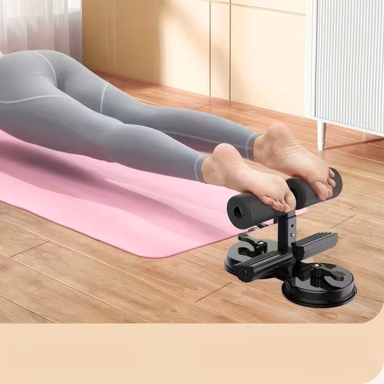 Barre de sol pour abdominaux SYNERFIT Ventouse - Réglable - Portable - entraînement- Pour la, maison, les voyages, l'extérieur, l'intérieur, le travail, le yoga colorie Rose