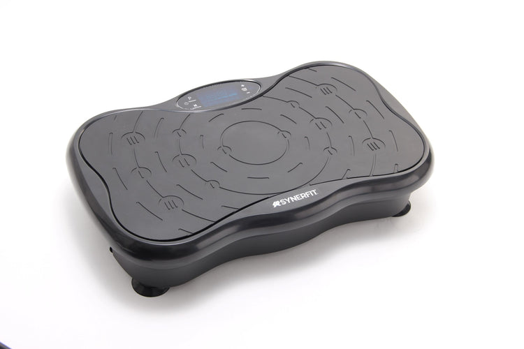 Plateforme vibrante SYNERFIT de remise en forme modèle Powerfit 53 x 32 x 100 cm avec poignée colorie Noir