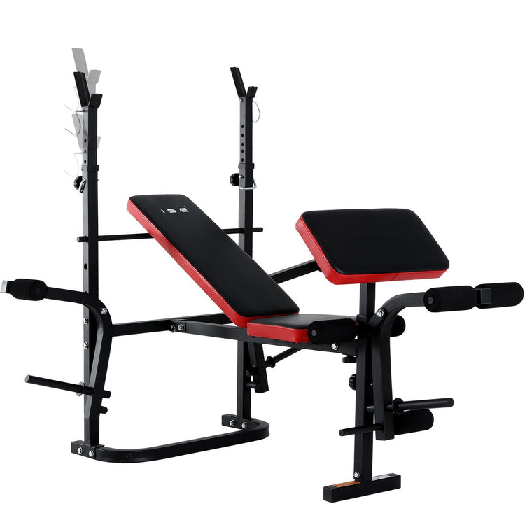 Banc Musculation Complet SYNERFIT, Pliable&Inclinable, Developper Coucher, Multifonction Réglable modèle ISE-FIT