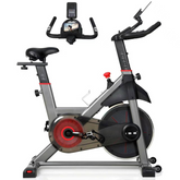 Vélo de biking SYNERFIT -Volant d'inertie de 8kg. Transmission par courroie. Modèle ISE-BIKE couleur Gris et Noir