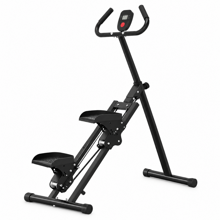 Stepper d'escalier Pliable SYNERFIT avec Écran LED Résistance Réglable, Pédales Antidérapantes Charge Maximale 120 kg, modèle CLIMBER-FIT couleur Noir