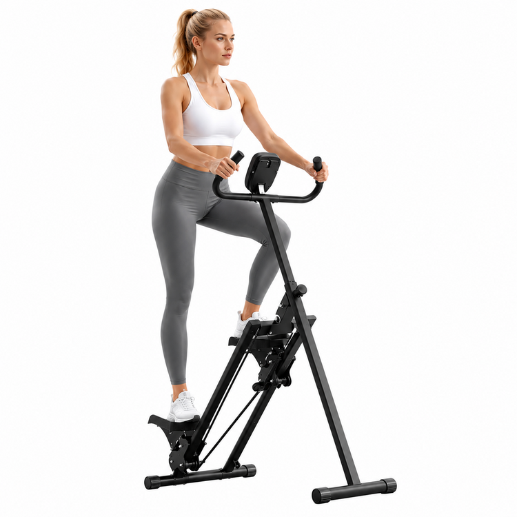 Stepper d'escalier Pliable SYNERFIT avec Écran LED Résistance Réglable, Pédales Antidérapantes Charge Maximale 120 kg, modèle CLIMBER-FIT couleur Noir