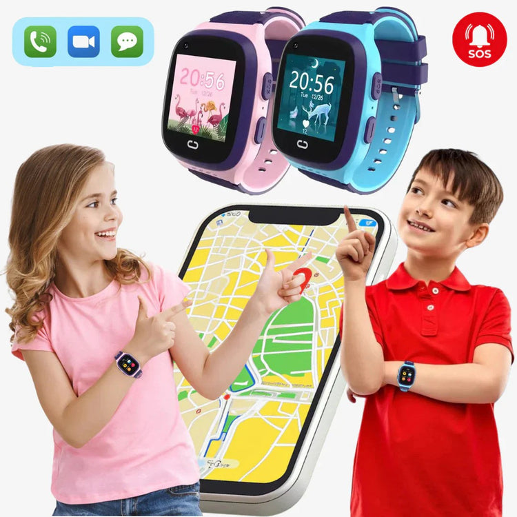 Montre connectée 4G GPS Kids MANIA - Inclus carte SIM .Positionnement GPS+LBS+WiFi avec l'Application SeTracker2