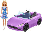 MATTEL Poupée Barbie et sa voiture décapotable